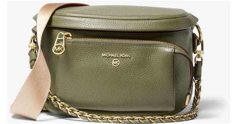 michael kors slater medium pebbled leather sling pack|sling pack for sale.